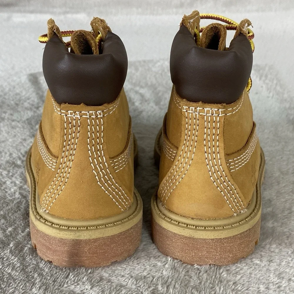 Timberland Premium 6 inch Toddler Baby Boots Size 6 Wheat Nubuck Waterproof NEW